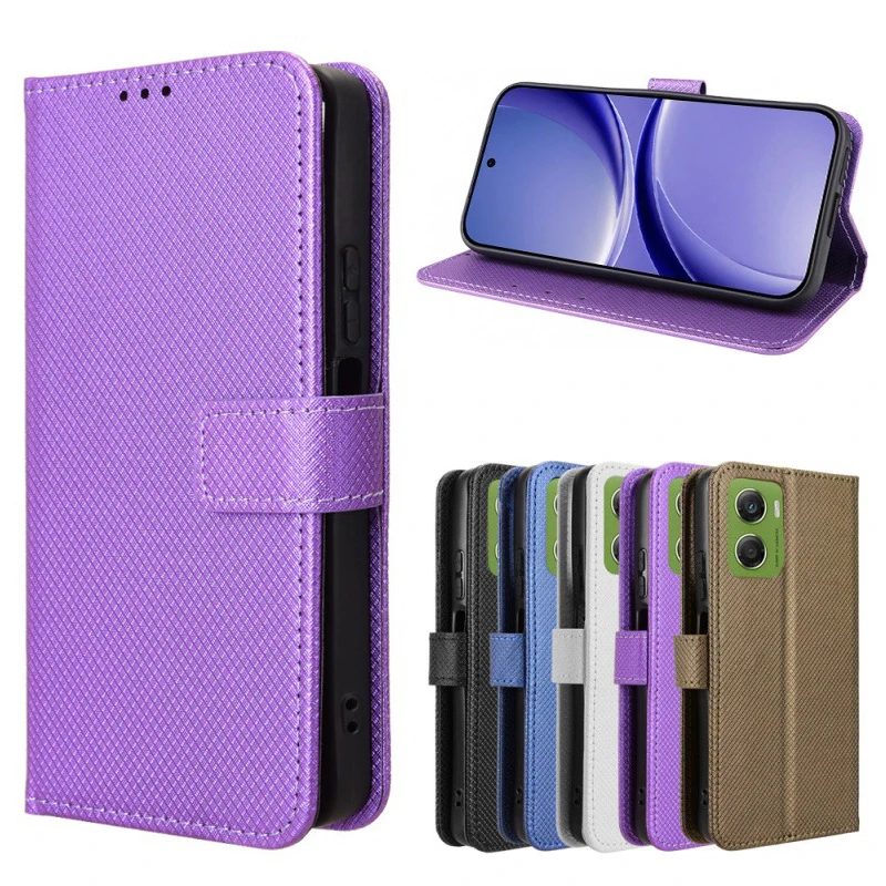 Elegant Leather Wristlet Wallet Case with Card Slots and Flip Cover