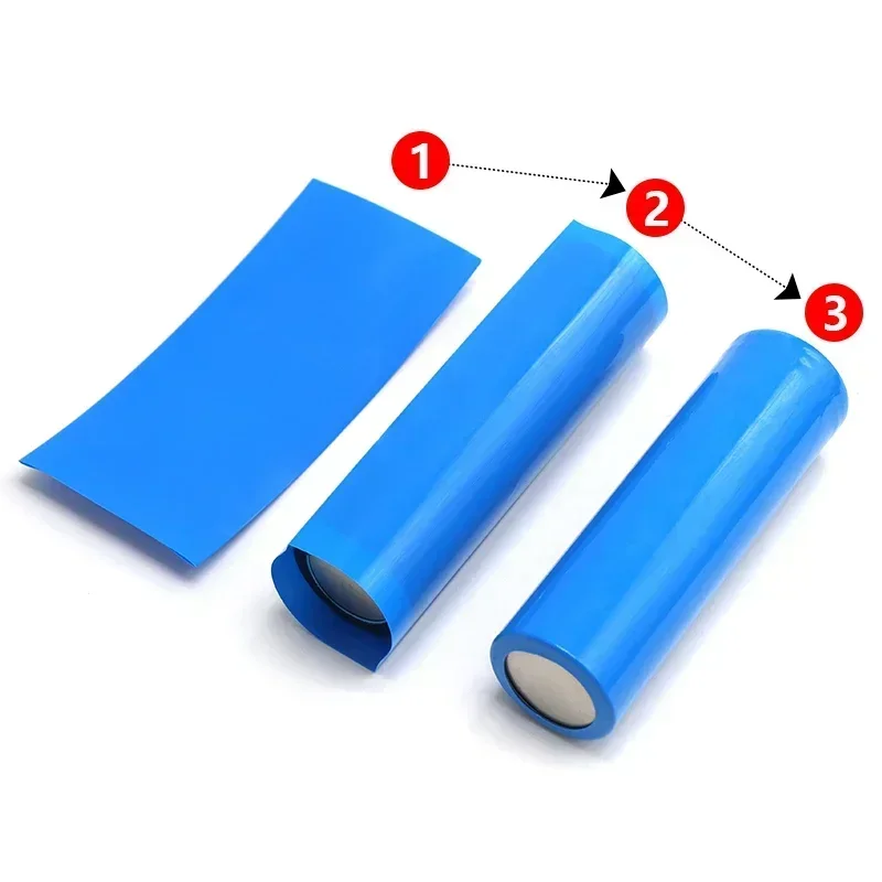 Heat Shrink Tube 20/50/100/300pcs PVC Heat Shrink Tube 18650/21700/26650 Lipo Battery Wrap Precut Insulated Film Cover Lipo Battery Sleeve Casing