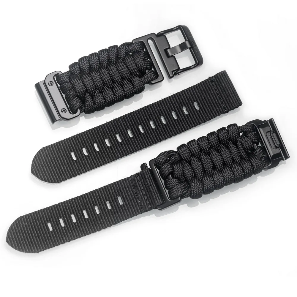 Nylon Braid 550 Paracord Quickfit Watch Band - Fits 22/26mm