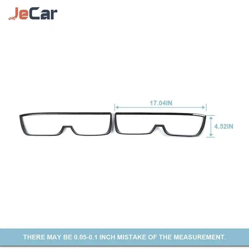 JeCar 블랙 자동차 후면 테일 램프 장식 스트립 미등 커버 트림 스티커 시보레 카마로 2010-2013 자동차 액세서리
