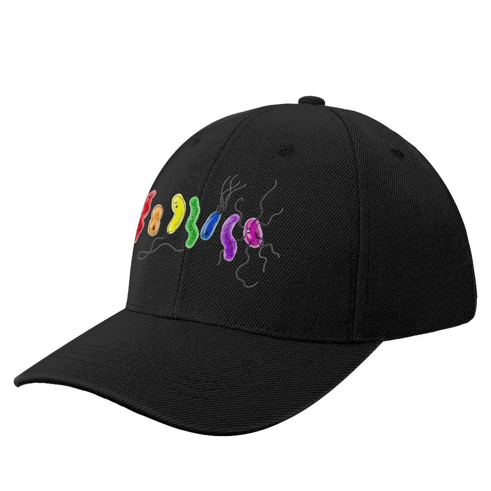 

Pride Rainbow Bacteria Baseball Cap Hat Man For The Sun Vintage Men's Caps Women's