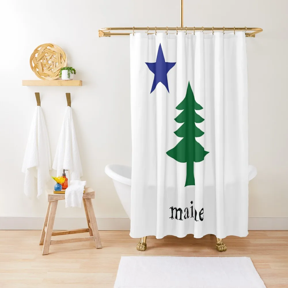 

Original Maine Flag Shower Curtain In The Bathroom Funny Shower Shower Set For Bathroom Modern Showers For Bathroom Curtain
