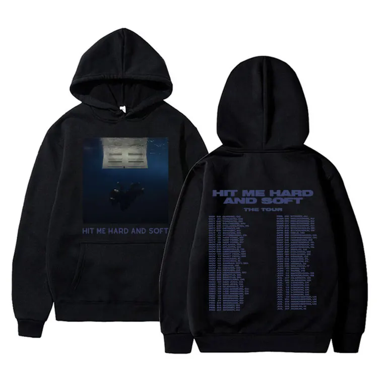 Hit Me Hard and Soft The Tour Hoodie Male Casual Art Aesthetic Sweatshirt Men Women Hip Hop Fashion Oversized Pullover Hoodies