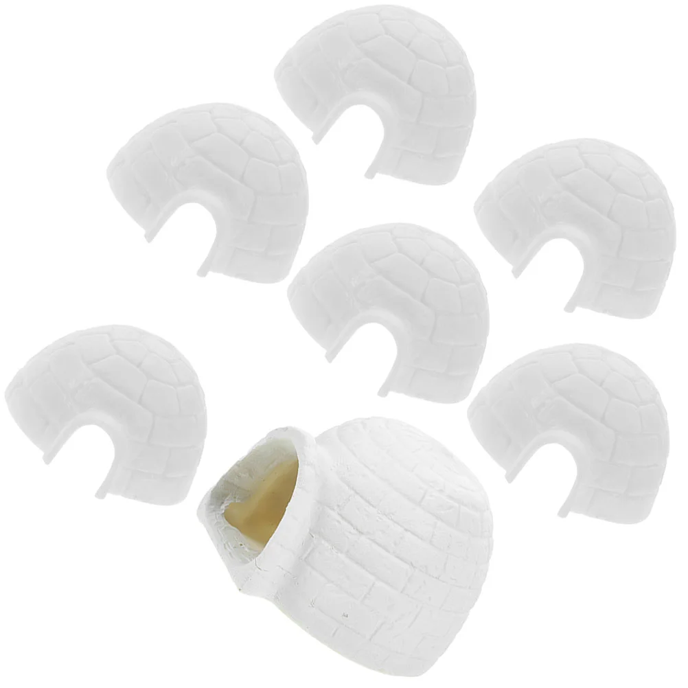 

Ice House Photo Ornament Igloos Resin Craft Toy Kids Figures Decor Models Toys