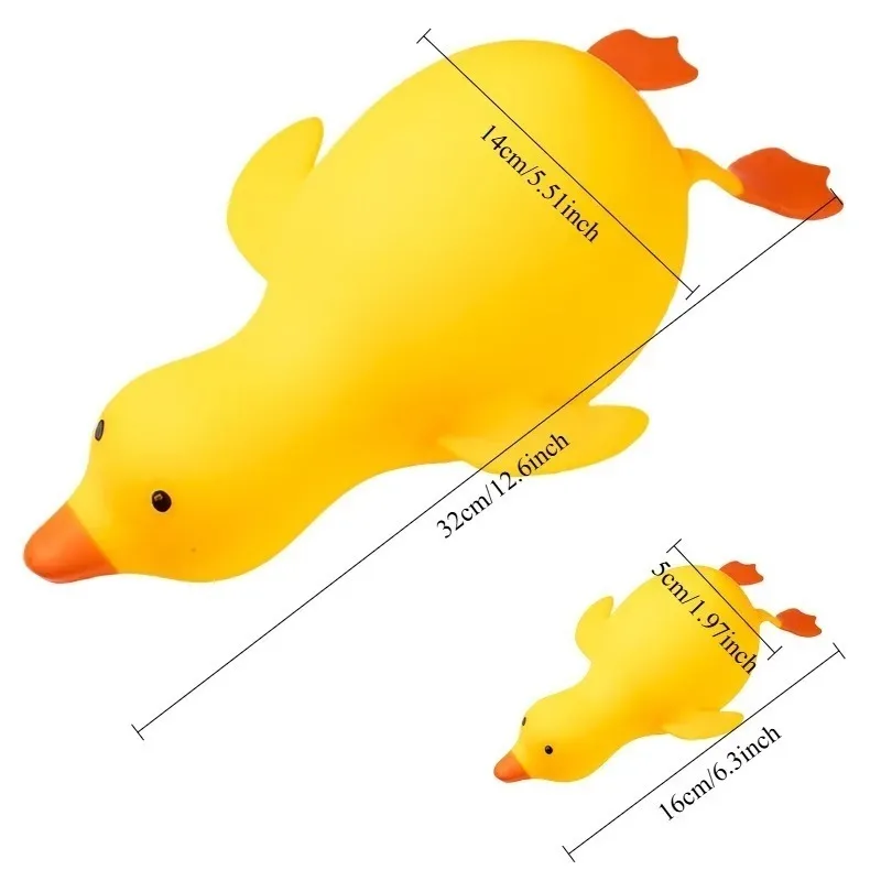 Giant Squishy Duck Fidget Toy - Cute Animal Stress Reliever and Perfect Gift