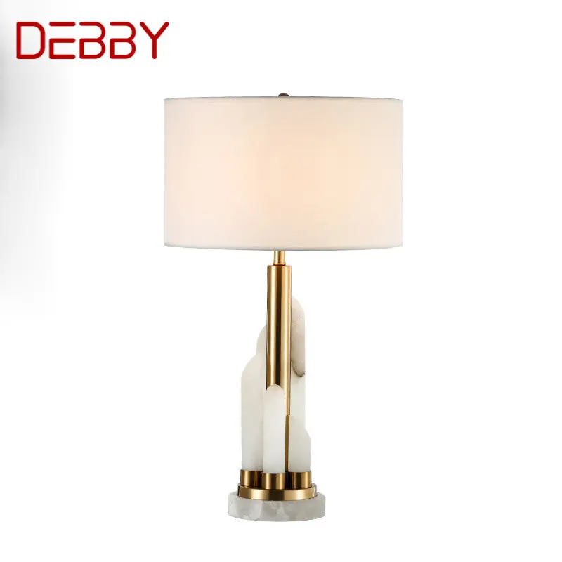 

DEBBY Contemporary Bedside Table Light Luxury Marble Design Desk Lamp Home LED Decorative For Foyer Living Room Office Bedroom