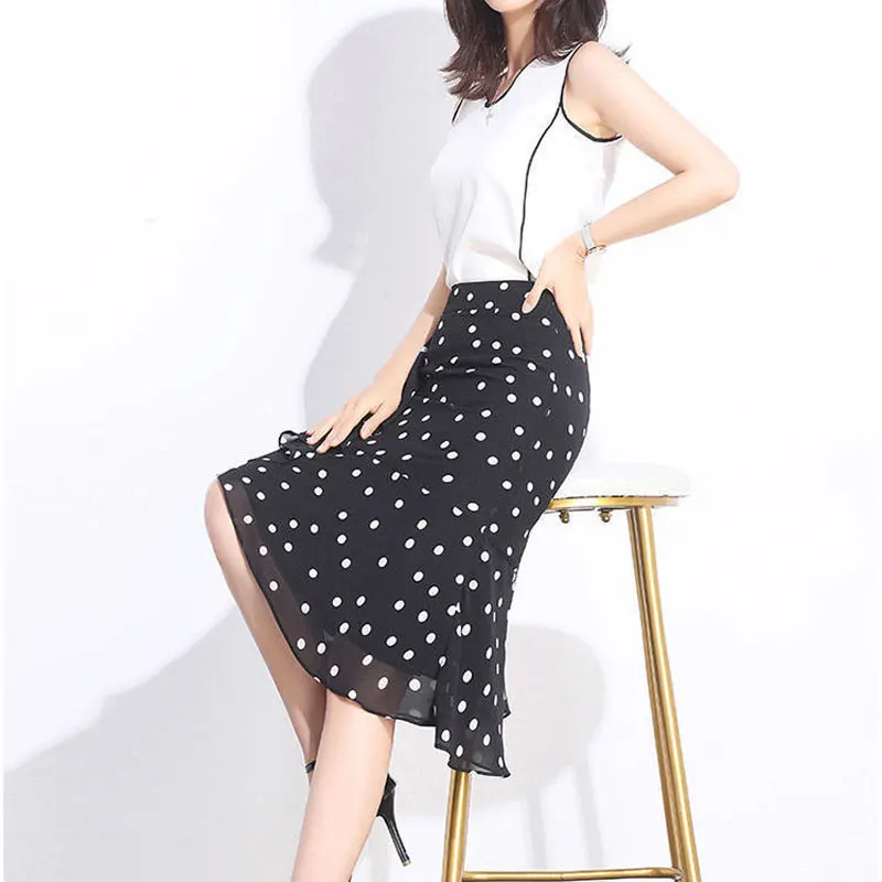 Рисунок 3 - Юбка-миди с оборками и завышенной талией