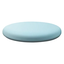 Plush Memory Foam Round Seat Cushion - Ultra-Soft Anti-Slip Comfort Pad - 40x40cm (Light Blue)