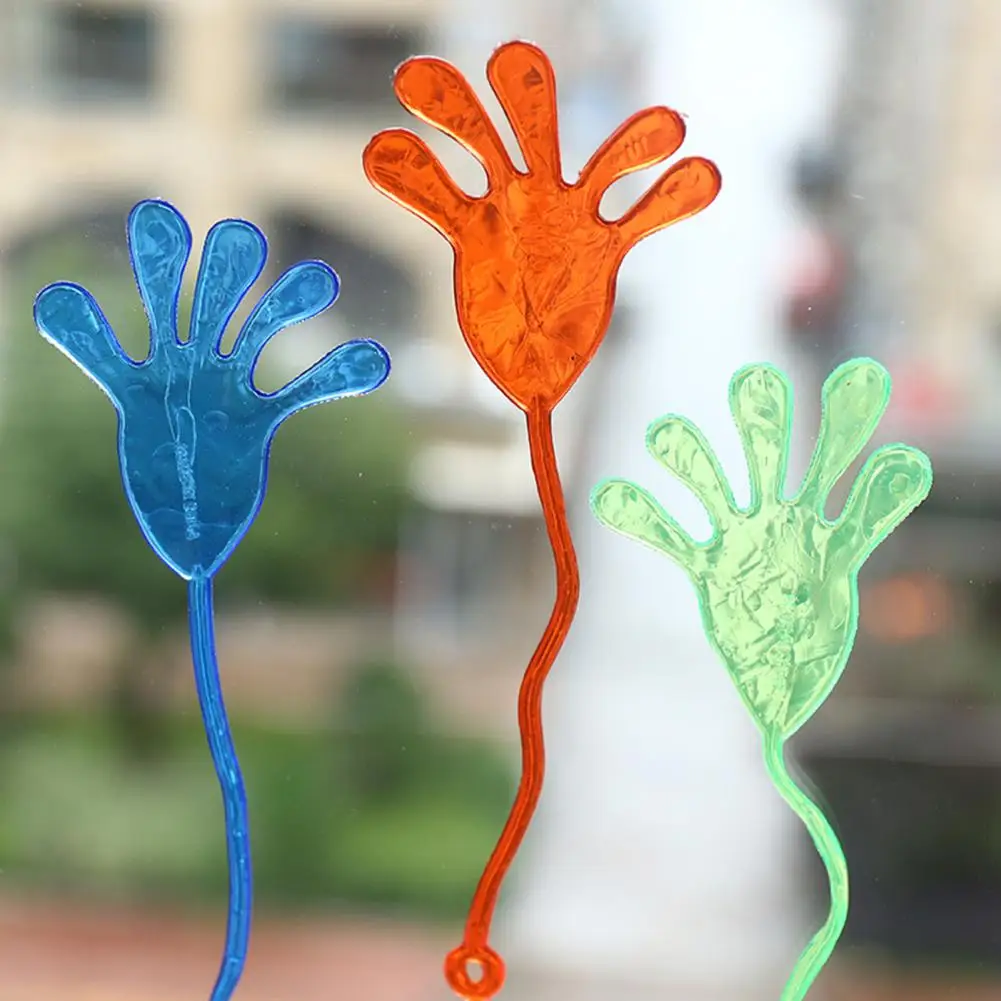 Sticky Hands Toy High Elasticity Wall Climbing Toy Stress Relief Stretchy Sticky Toy Tricky Hands Toy Decompression Toy 3