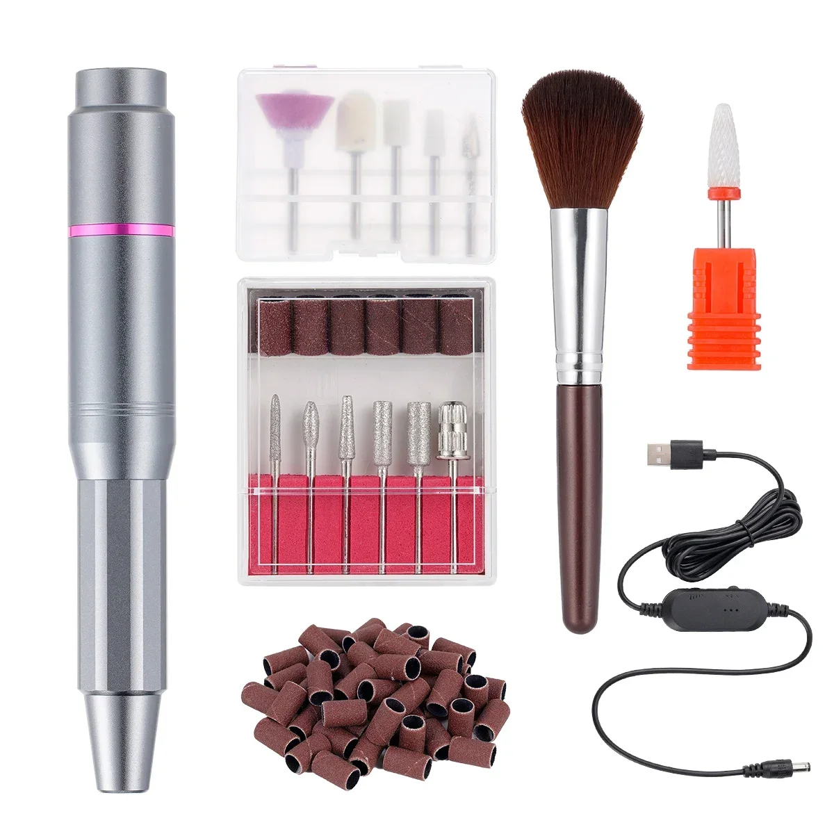 

25000RPM Professional Electric Nail Sander for Manicure Pedicure Rechargeable Cordless Power Nail Drill Machine for Gel Remover