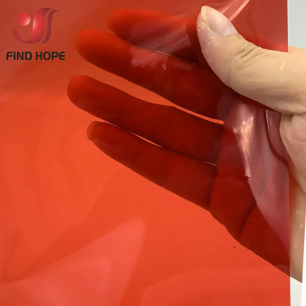 Description Picture 3 of item7pcs Bundle 7Colors Pack of Colorful Transparent Window Film Self Adhesive Glass Decoration Tint A4(20cm*30CM) Sample