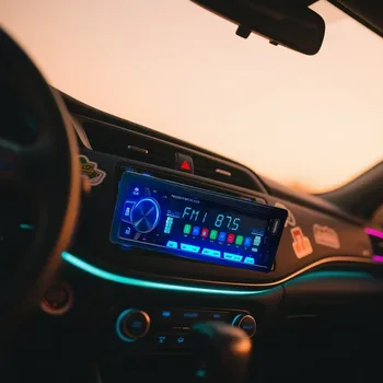 Car Bluetooth MP3 player, car radio, USB/TYPEC dual interface, supports mobile phone charging, AM/FM/RDS broadcasting 1