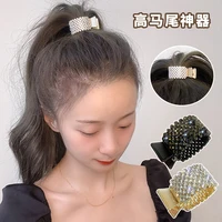 Full Rhinestone Hair Claw Strong Hold Non-Slip Metal Shark Ponytail Buckle Clip For Women Girls Thick Long Hair Summer Headwear