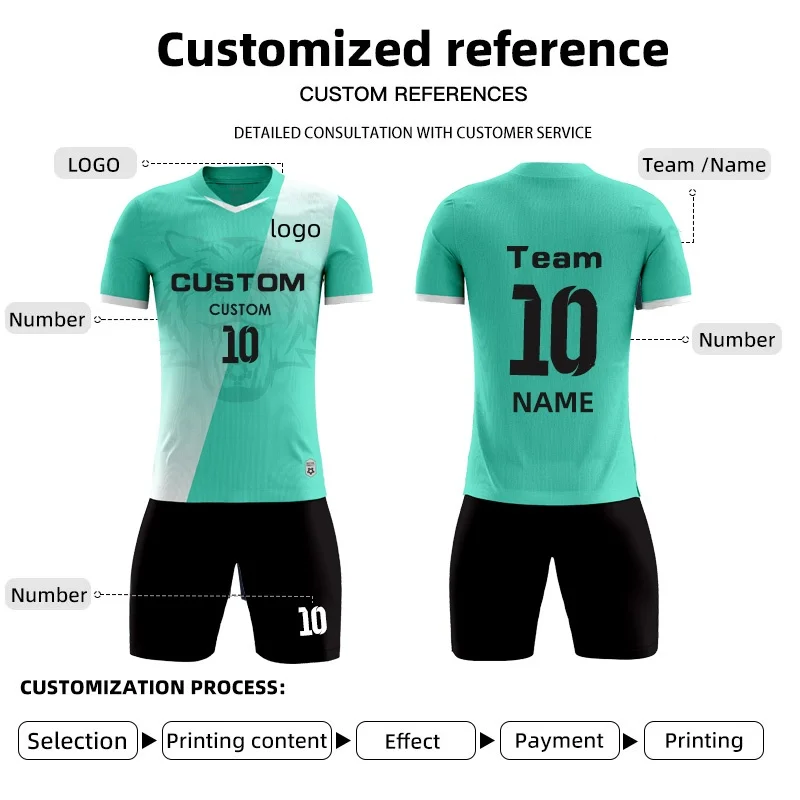 Adult Kids Football Jersey Men Boy Customize Soccer Uniforms Kit