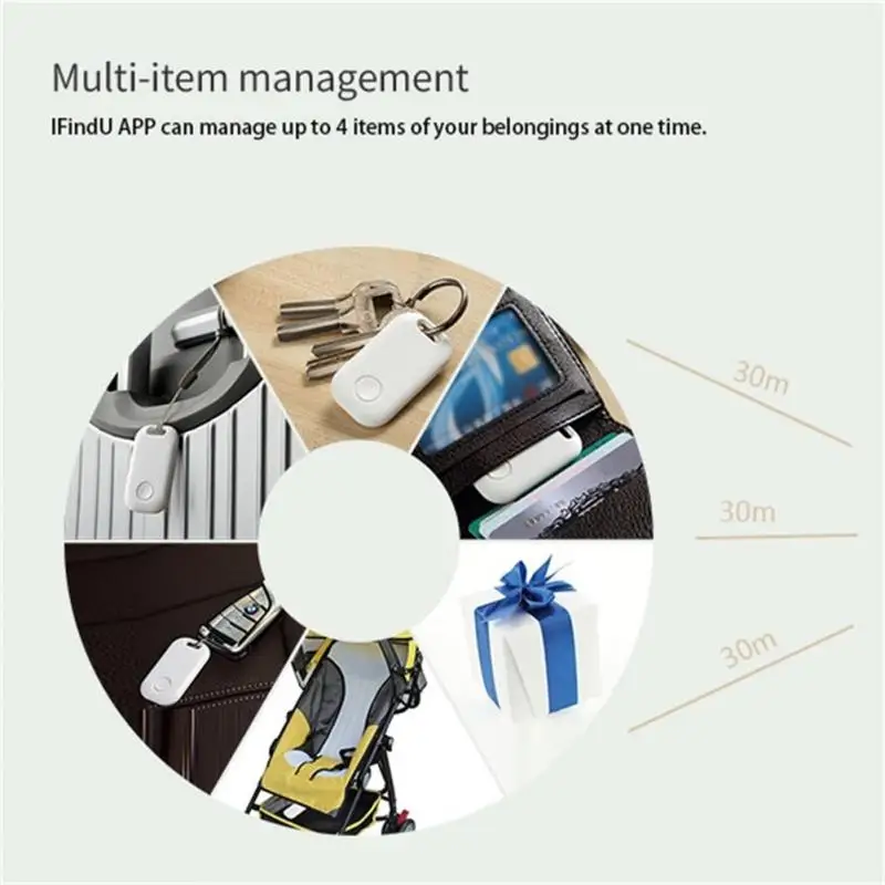 Tuya Smart Anti Lost GPS Tracker Bluetooth-Compatible Location Tracker Keychain Alarm Smart Life Remote Control