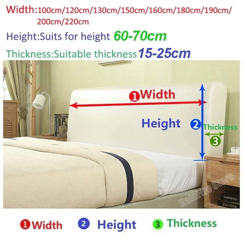 Bed Headboard Cover Bed Headboard Cover Thickened Soft-package Bed spread Backrest Anti-collision Universal Protective