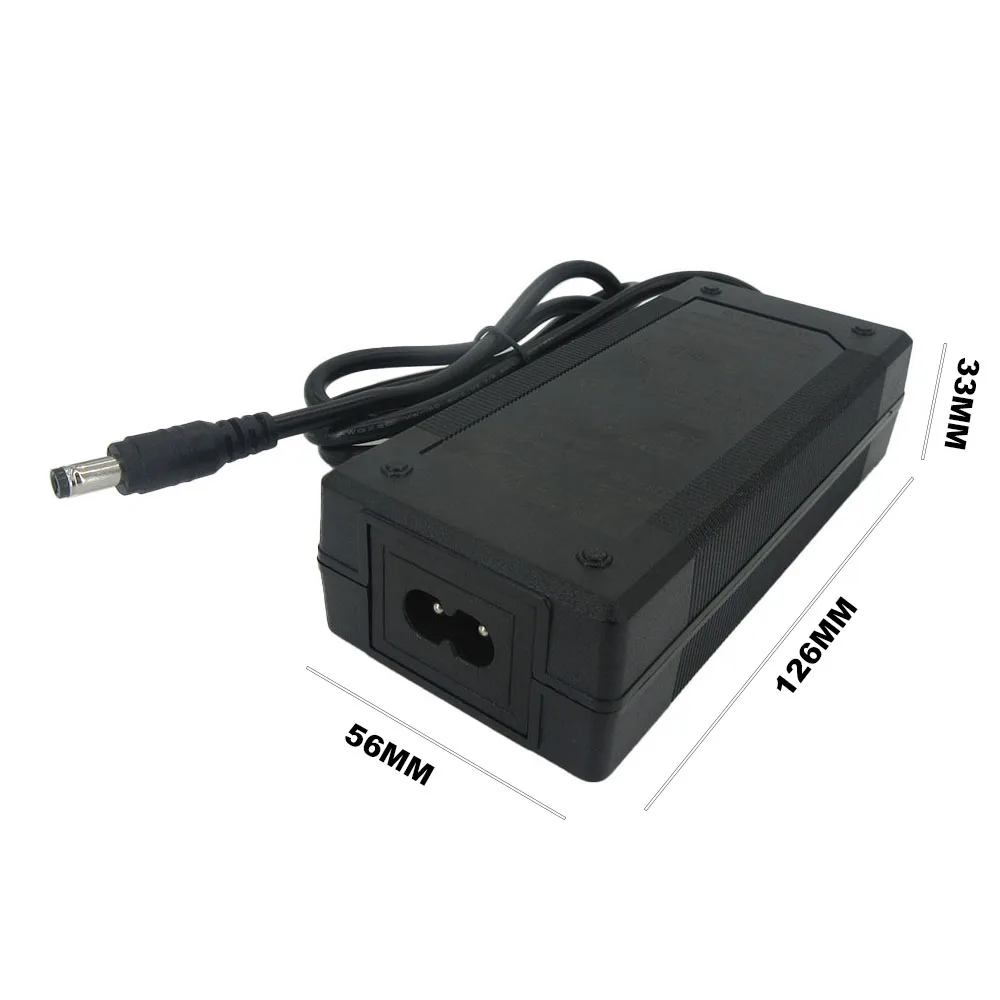 33.6V 2A バッテリー充電器 100-240VAC 電源、28.8V 29.6V 8S リチウム