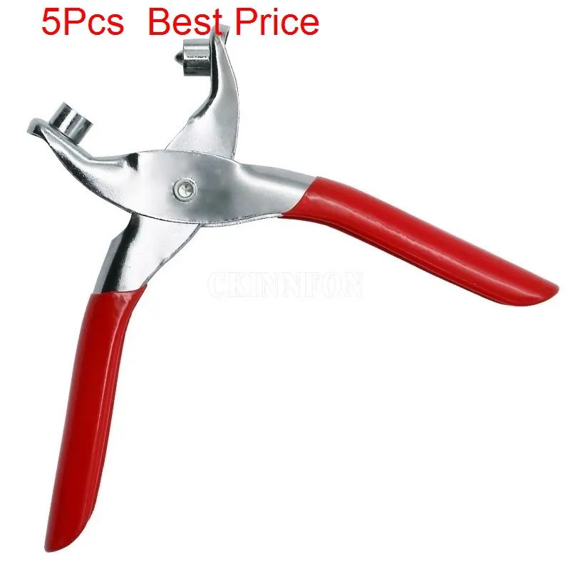 5PcslotEyeletHolePuncherLeatherBeltHolePunchPlierRevolve