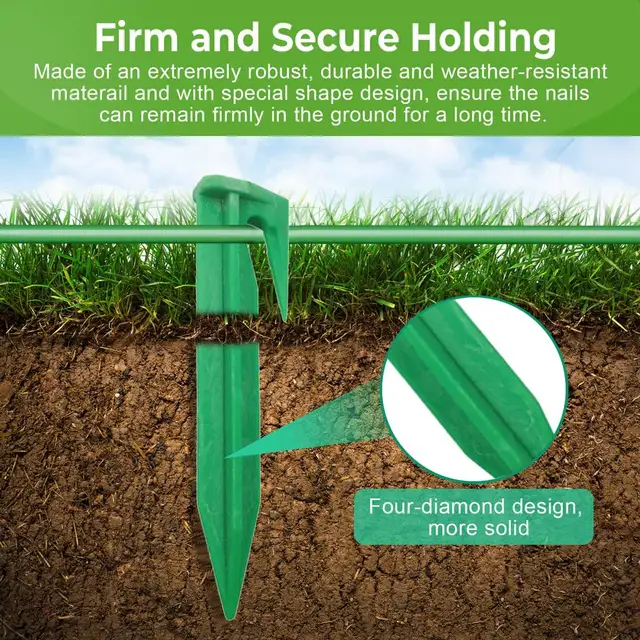 Kerti Fűnyíró Peg Föld Köröm Javítása Stabilitás Bio-Lebontható Kábelkert Kert Határvonal Spike