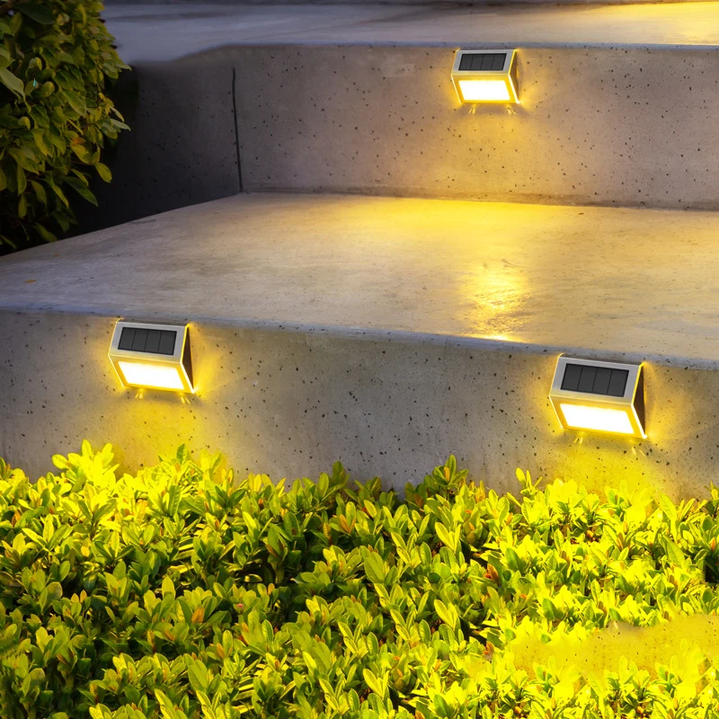 

New Solar Garden Light Home Garden Decoration Steps Stair Light Yard Wall Light Garden Solar Light Garden Outdoor Light Hot