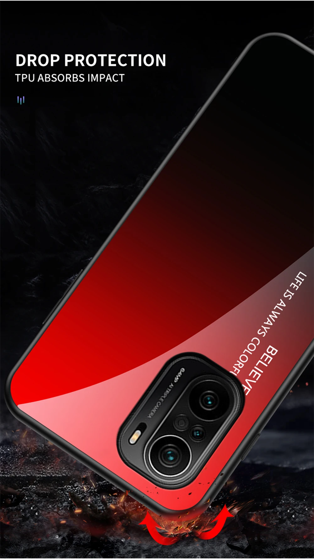 Poco X3 NFC X4 Pro Custodia DECLAREYAO Custodia rigida in vetro per Xiaomi Poco F4 GT F3 F2 Pro M3 M4 Custodia Cornice in silicone Ultra sottile_voghion.com