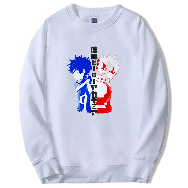 

My Hero Academia Hoodie For Men/women Anime Bakugou Graphic Sweatshirt Round Neck Casual Moletom Japan Anime Harajuku Pullover