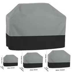 210D Outdoor BBQ Cover Waterproof Duty Grill Cover Garden Furniture Protective Cover Gas Charcoal Heavy Duty Carbon Grill Cover