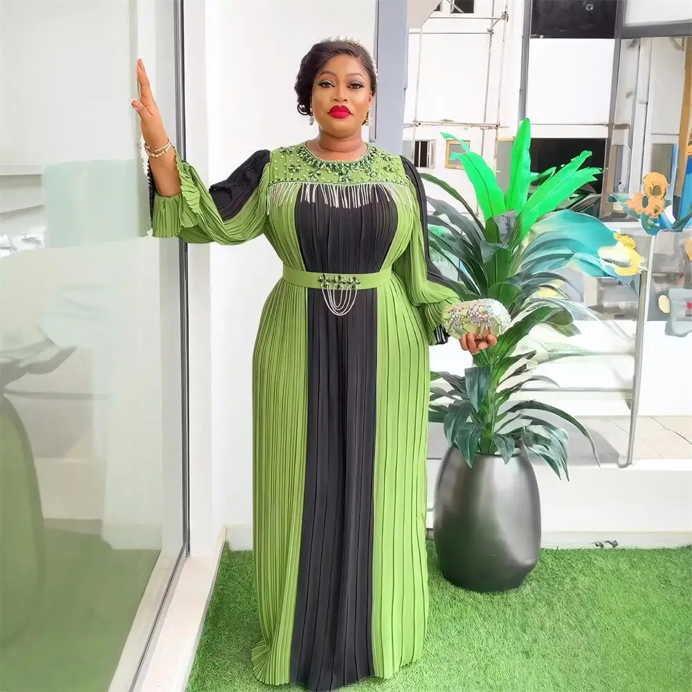 New pleat luxurious women's evening dresses rhinestone turkey dresses for  women luxury 2024 african dresses for woman party - AliExpress 200000532