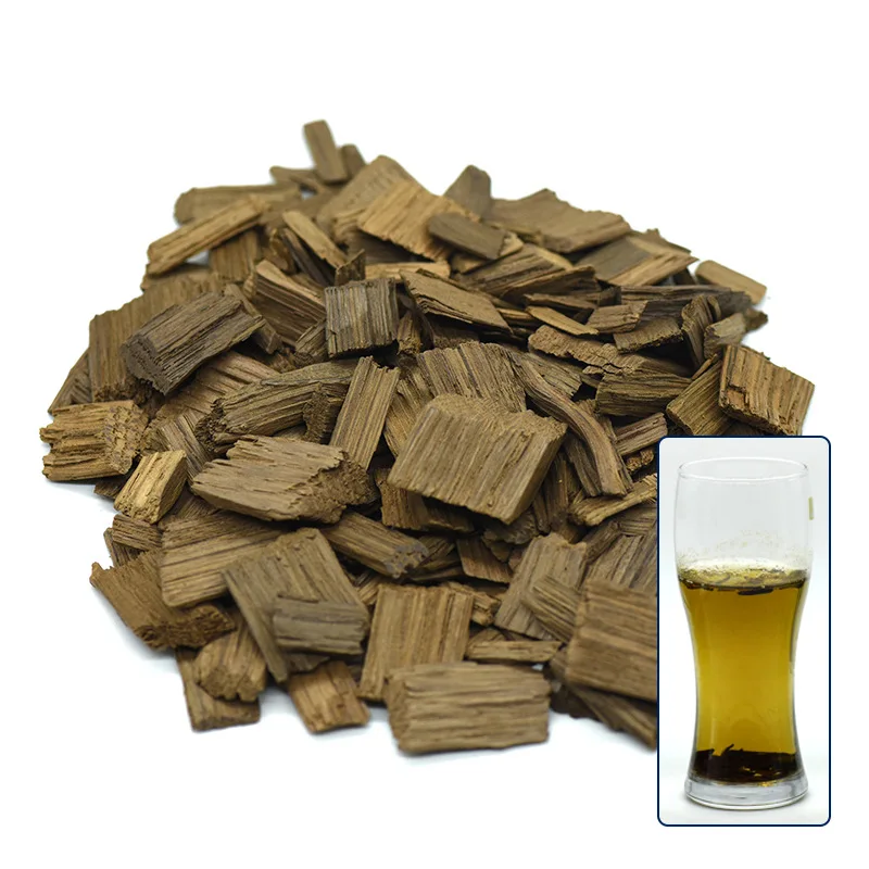 Toasted Oak Wood Chips 100g for Home Brewing Ageing Alcohol Beer Wine Whiskey Brandy Provide The Flavor Of Barrel toasted oak wood chips