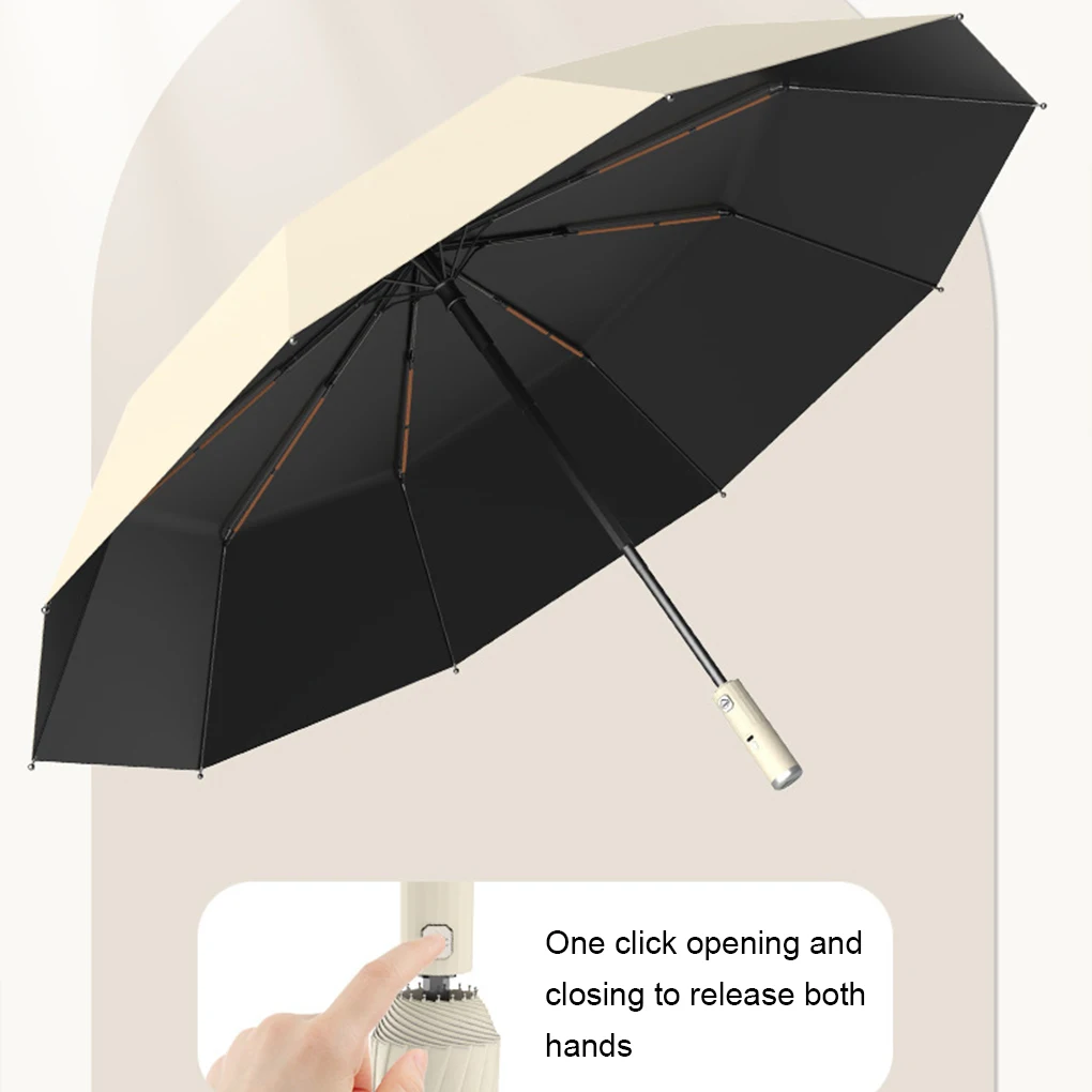 With Fan Summer Cooling Sun Block Folding Umbrella USB Charging Fan Umbrella Luxury Business Gift Accessory