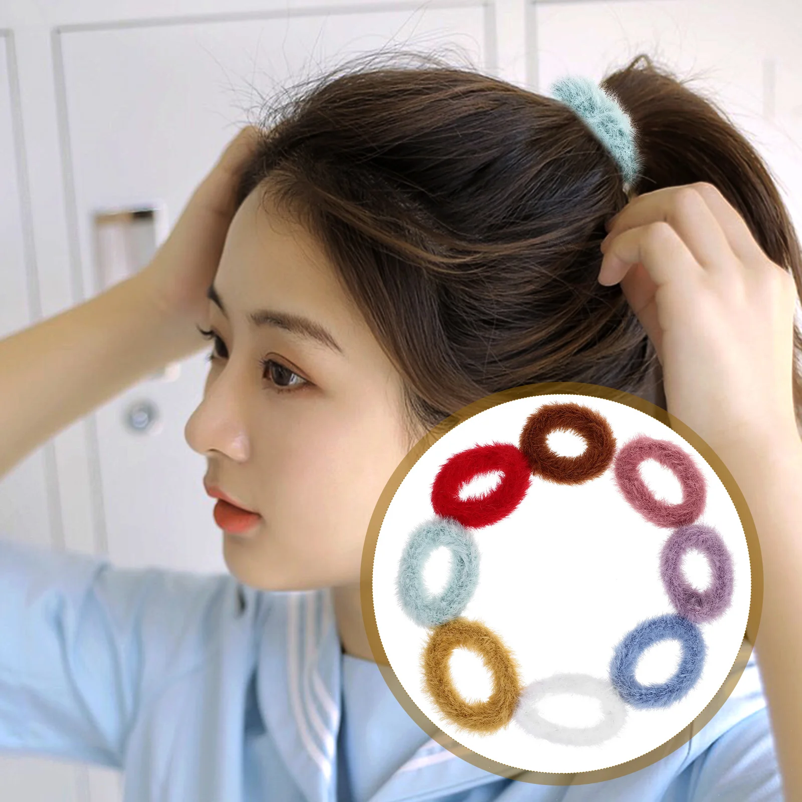 

8pcs Mini Toddler Hair Ties Baby Girls Toddler Hair Ties Hair Accessories for Infants Toddlers