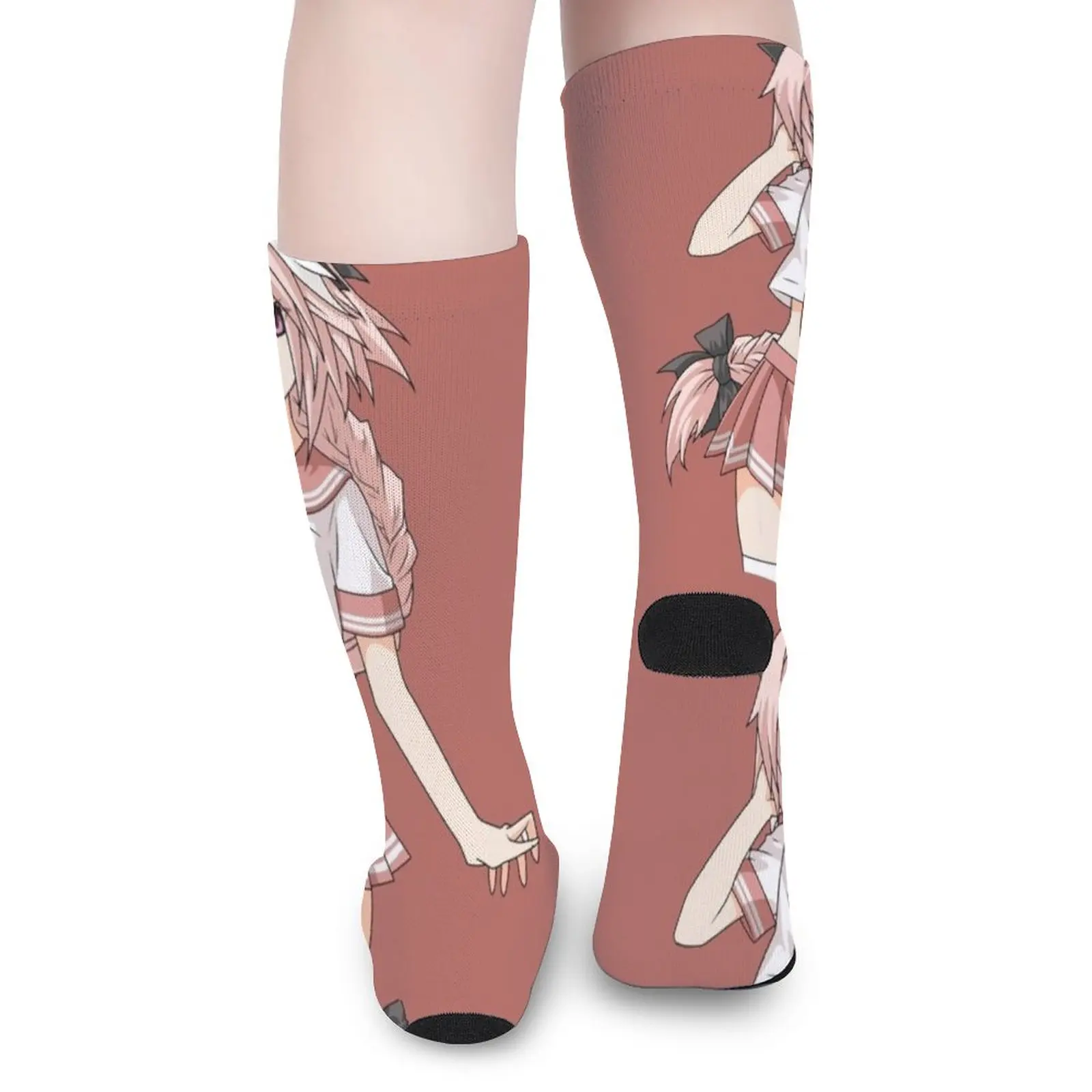 Astolfo - School Uniform Socks Men's soccer sock moving stockings Antiskid soccer socks