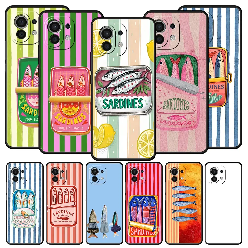 Funny Fish Sardines Laser Soft TPU Phone Case Cover
