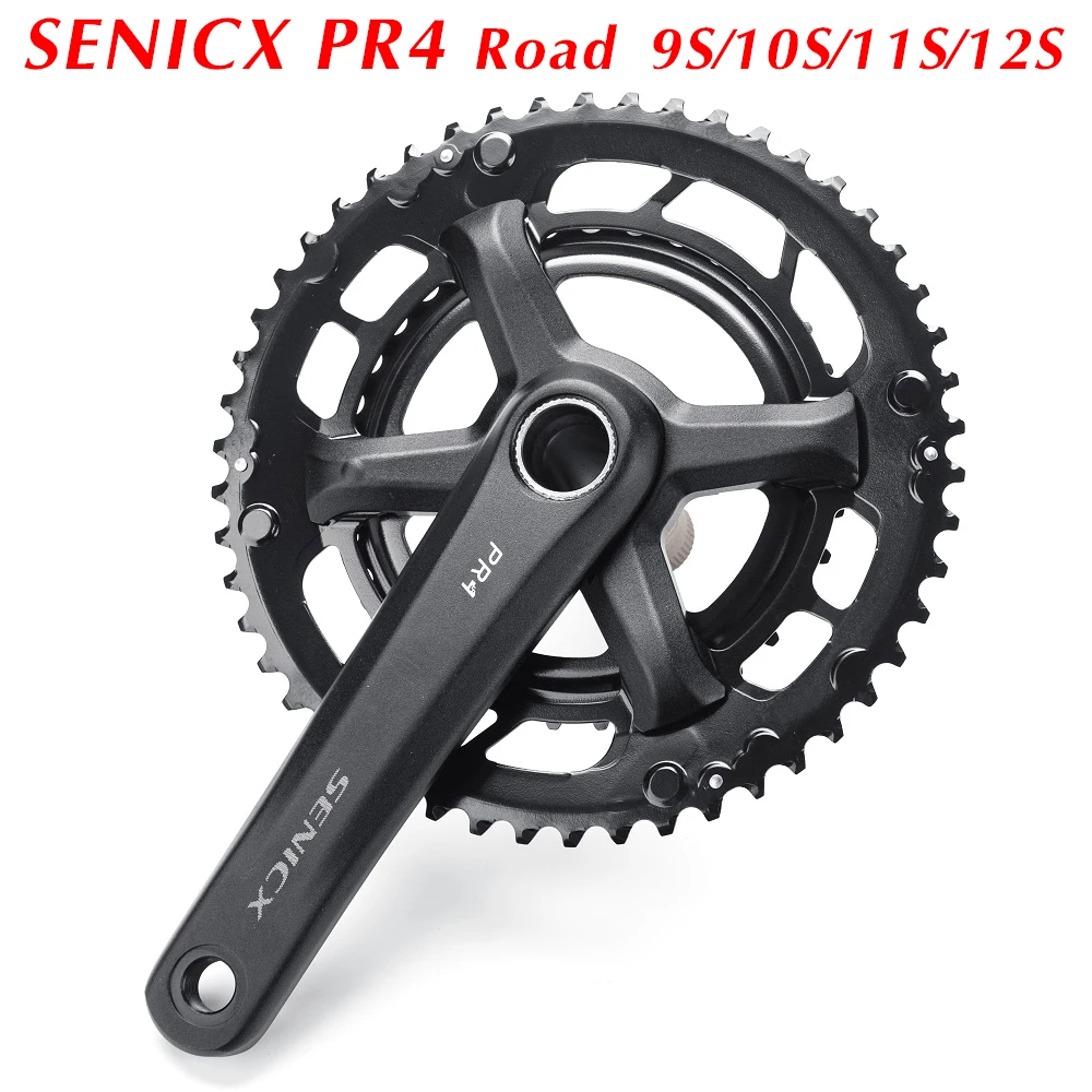 SENICX PR4 Road Bicycle Crank Set 165MM/170mm/175MM Double Disc 50