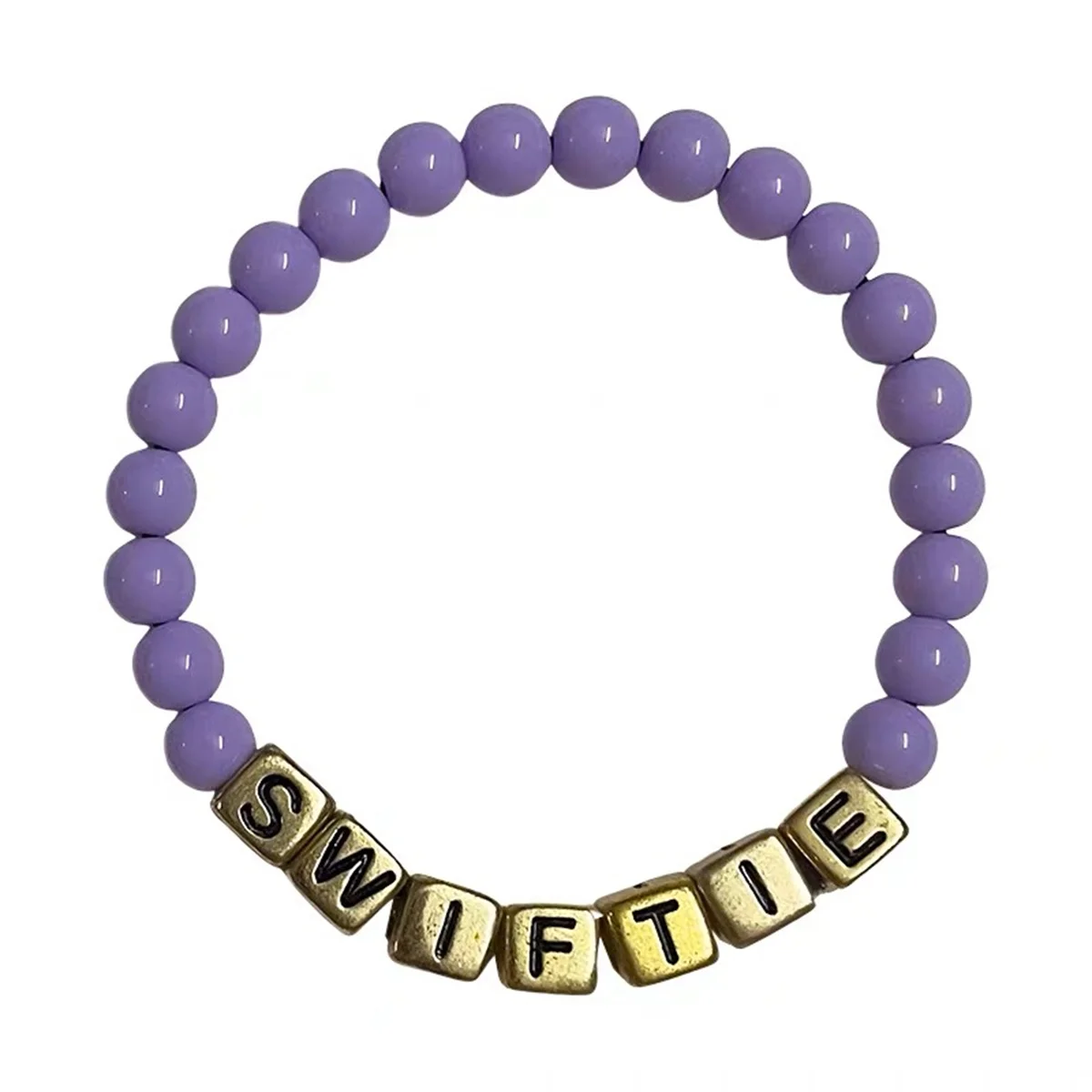 

Taylor Bracelets for Swiftie Fans Exquisite Purple Crystal Beaded Bracelet Taylor Outfit Accessories Eras Tour Concert Jewelry