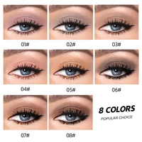 QIBEST Monochrome Eye Shadow Stick Waterproof Lasting Highgloss Nude Matte Liquid Eyeshadow Lying Silkworm Eyes Makeup 8 Colors 2
