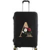 Travel Suitcase Protective Covers Thick Elastic Luggage Cover Protector for 18"-28"Baggage Travel Bag Case Gold Letter Printed 6
