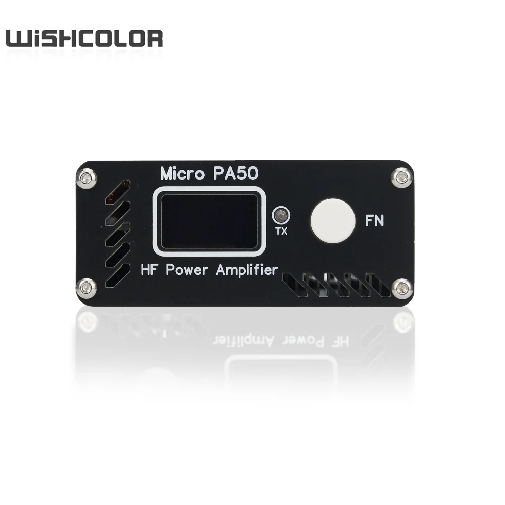 

Wishcolor New Micro PA50 50W HF Power Amplifier 3.5MHz-28.5MHz Intelligent Shortwave HF Power Amplifier with 0.96" OLED Display