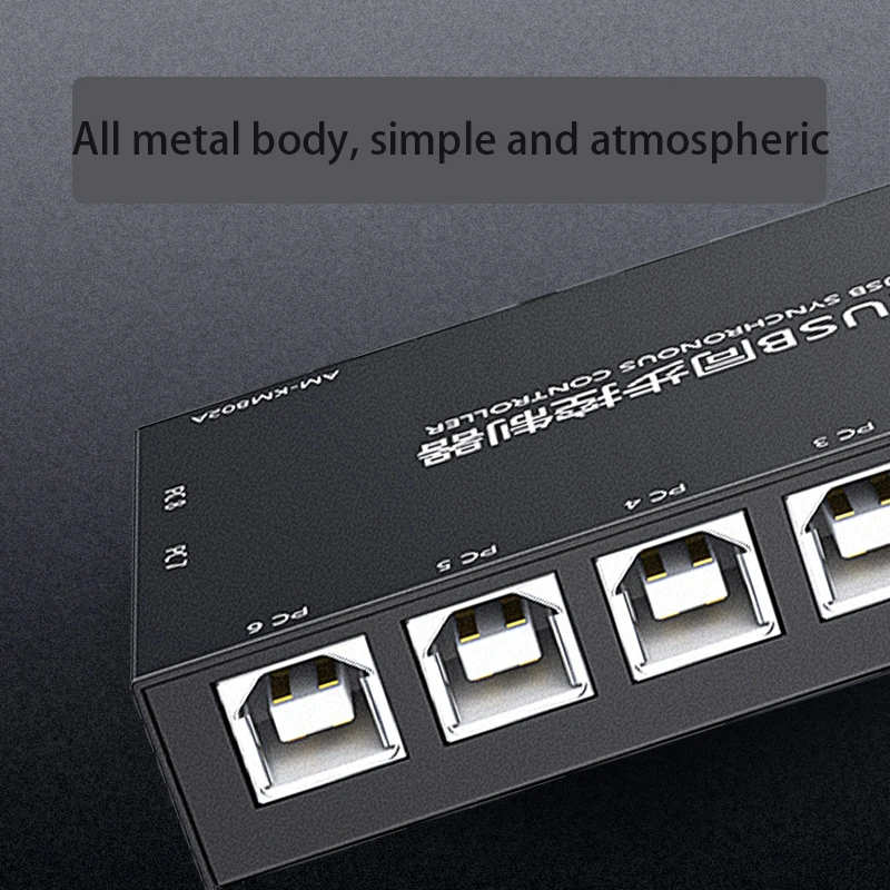 Interruptor de Rede Síncrono Usb Adaptador de Controlador Síncrono Kvm Extender Live Screen Splitter Portas - Imagem 5