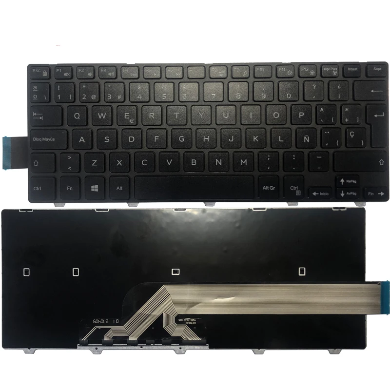 Teclado Espanhol Eua Latina Brasil Novo Dell Inspiron 14 3000 3452 3458 3459 3442 3467 5447 5448 5441 5455 5458 5457 5459 7447 - Imagem 6