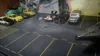 1/64 Car Model Scene With Parking Lot Shooting Garage Pad Floor Mat 6