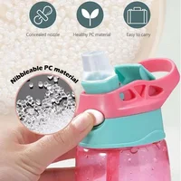 Wasserflasche mit Strohhalm – Bild 5