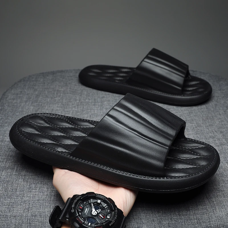 

Шлепанцы унисекс мягкие Нескользящие, пляжные сандалии для мужчин, Тапочки для воды, комнатные кроссовки из ЭВА, летняя обувь