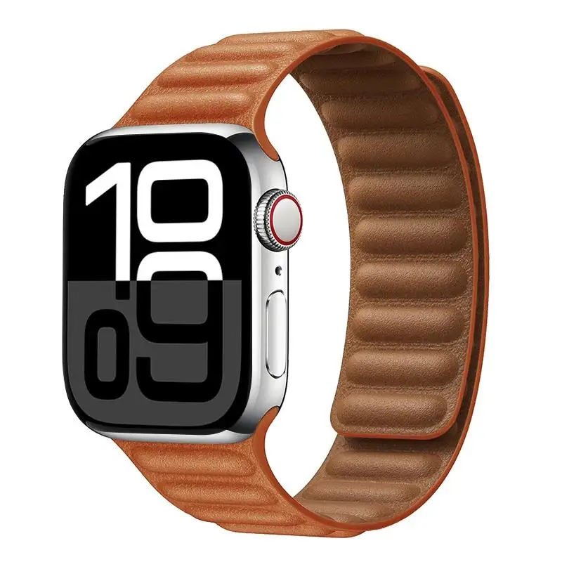 ตัวเลือกสินค้า สายหนังแท้ Apple Watch สายแม่เหล็ก รองรับหลายขนาด