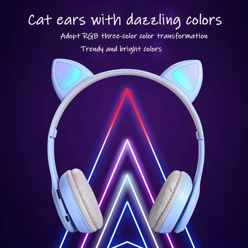 Stereo P47 Headset 5.0 Bluetooth Headset Folding Series Wireless Headset Universal Sports Popular Stereo Gaming Headse