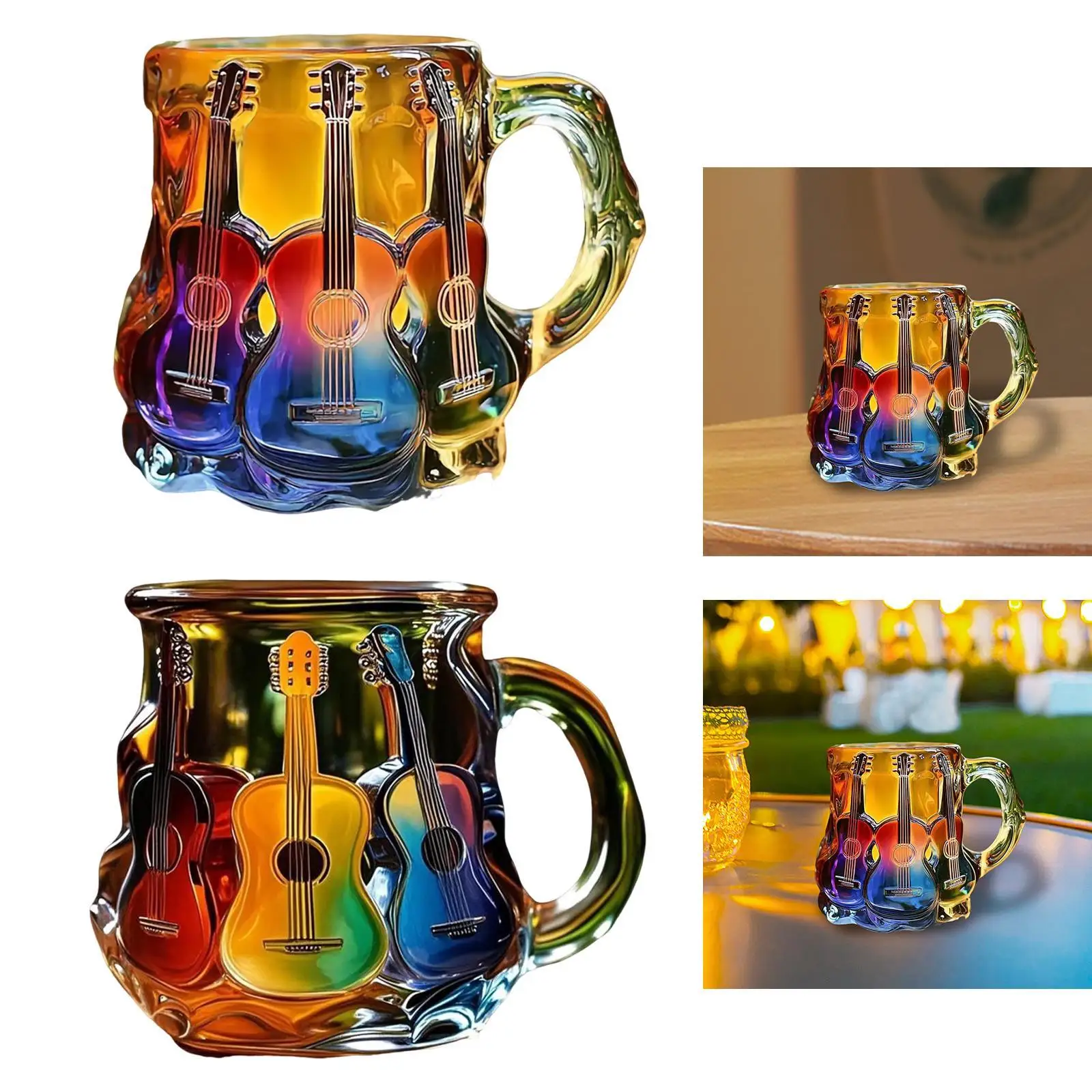 أكواب قهوة جيتار، طقم هدايا للمكتب