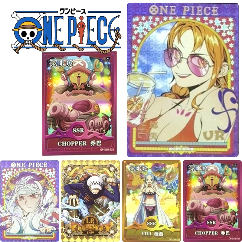 Kabago One Piece Xr Ur Card Shanks Trafalgar D. Water Law Sabo Rare Collection Card Christmas Birthday Gift Game Toys