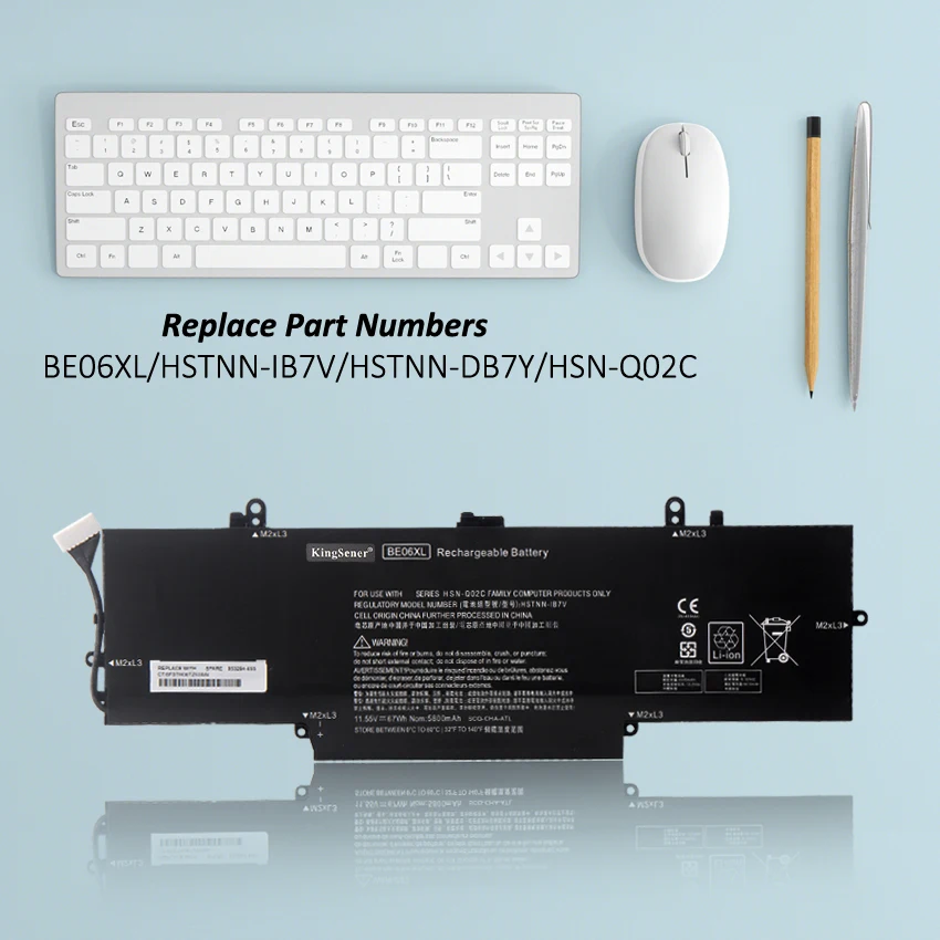 Kingsener Be06xl Bateria do Portátil para hp Elitebook Folio 1040 g4 Hstnn-ib7v Hstnn-db7y 67wh 9180451c1 918045-171 918180855 - Imagem 6