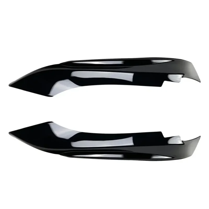 BMW F32 F33 F36 4 시리즈 2014-2020 M-Sport M-Tech 프론트 범퍼 스플리터 트림 안개등 램프 커버 카나드 한 쌍