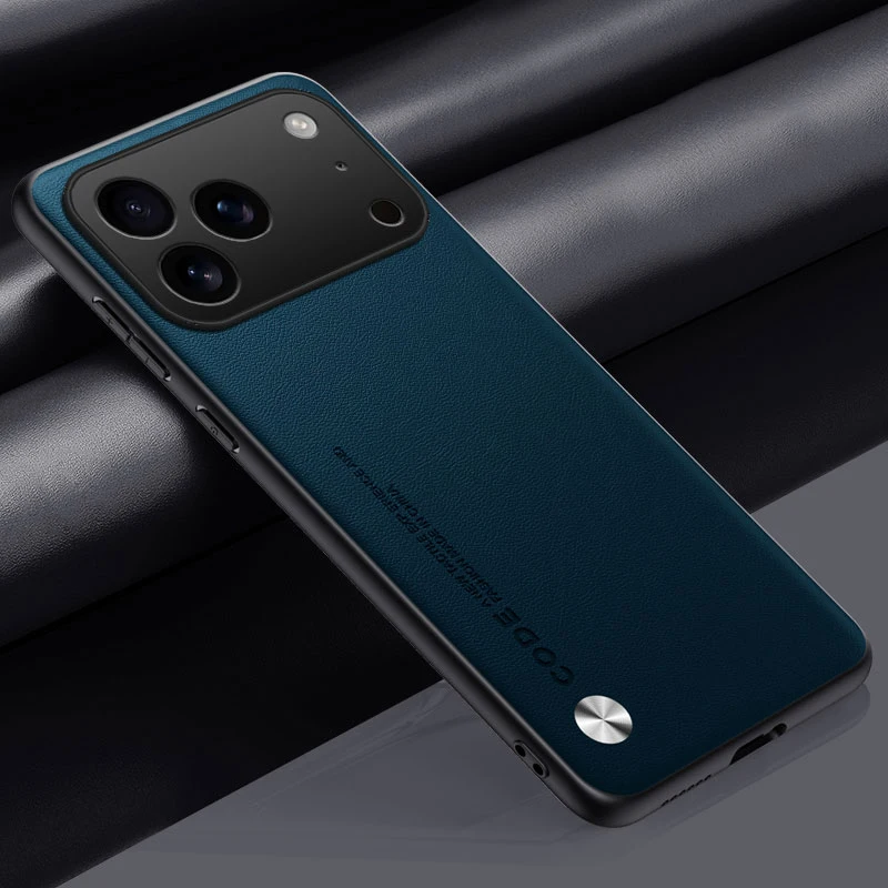 Luxury PU Leather Soft Back Phone Case - Plain Skin Design